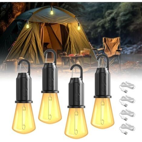 Linterna LED recargable portátil con protección IP65, 3 niveles de brillo. (1/4)