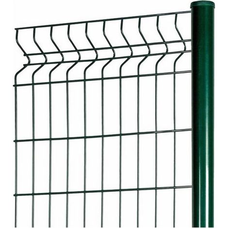 Vigor 68985 Paletto Quadro con Piastra Plasticato Acciaio Sezione 50x50 mm Altezza 110 cm colore Antracite