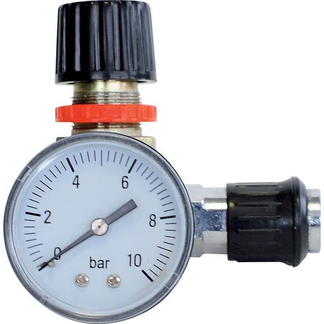 Regolatore/manometro di pressione per valvola del compressore D50, 10 bar 1/4", PRODIF PRODIF