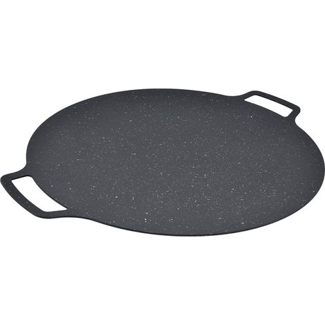 Koreanischer Grill, gusseiserne Fleischpfanne, 30 cm Grillplatte für das Essen im Freien (1/5)