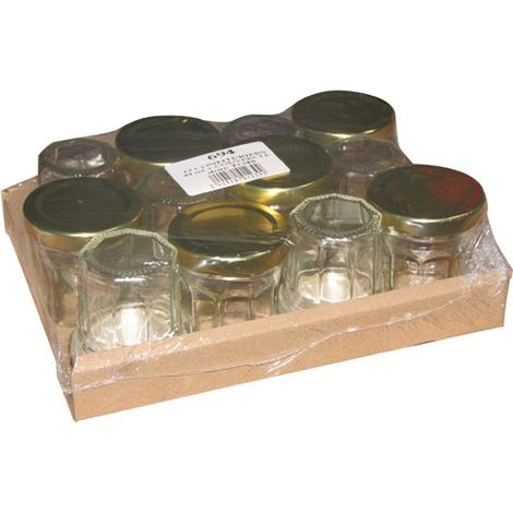BJ - Pack 12 confituriers 44ml couvercle doré (1/2)