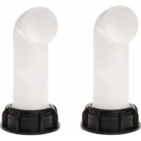 2 pièces Adaptateur de réservoir d'eau, vanne de vidange IBC, raccord fileté 60 mm, pour réservoirs IBC, irrigation agricole et systèmes de drainage (1/4)