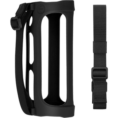 Housse de protection en silicone avec sangle pour enceinte Flip 5 - Noir (1/4)