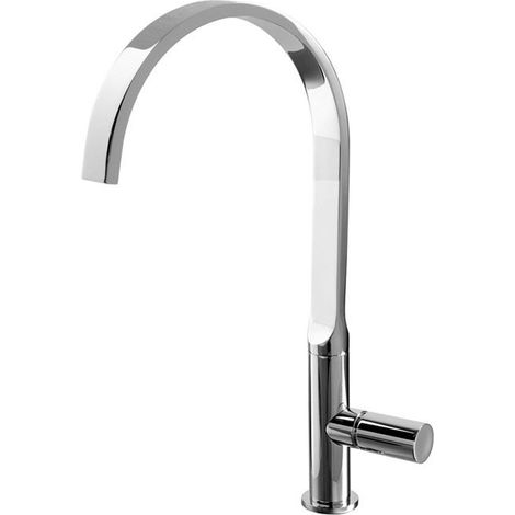 Miscelatore monoforo lavello Nomos cromato , 2 tubi di alimentazione, canna girevole F7107CR (1/2)