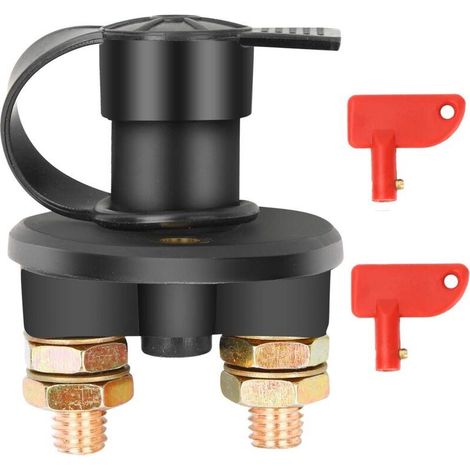 12V/24V Battery Isolator Switch Max 200A Battery Disconnect Switch for Car, Truck, Boat, Vehicle Power Cut Off Switch (1/5)