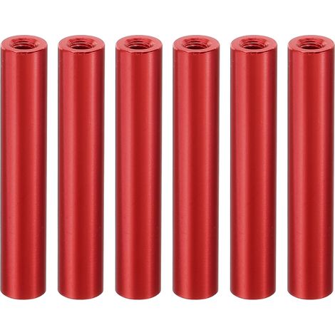 6Pcs Entretoise Filetée M3 en Aluminium 3x6x35mm Rouge (1/5)