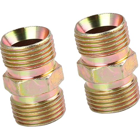 2pcs M18 x 1.5mm vers M18 x 1.5mm Adaptateur raccord Tuyau Voiture Remplacement d'article