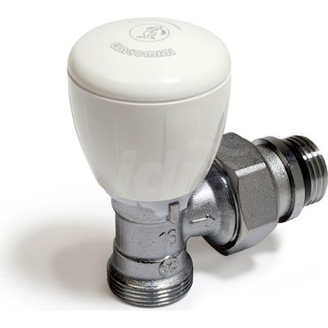 Valvola micrometrica termostatizzabile, a squadra Giacomini R431TG  3/8" x (16X2) (1/2)