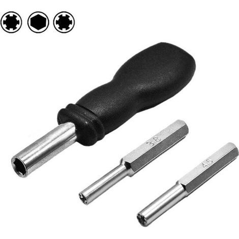 Punte per cacciavite di sicurezza da 4,5 mm e 3,8 mm compatibili con Nintendo SNES N64 GameCube Gamebit (1/4)