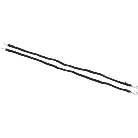 Lot de 2 sangles élastiques en nylon pour bagages RC, compatibles avec toutes les voitures RC (noir). (1/5)