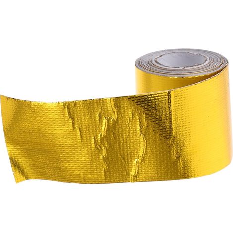 Ruban isolant thermique en aluminium doré pour tuyaux d'échappement et (1/5)