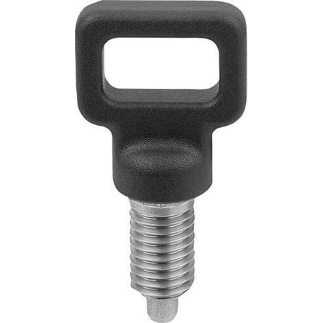 KIPP Arretierbolzen mit Ösengriff M10 x 5mm Form C Rastnut Kontermutter (1/3)