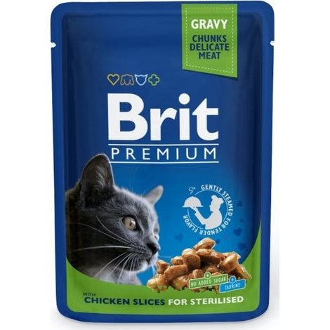 Pollo sterilizzato Brit Premium CAT Adult (bustina) 100 g