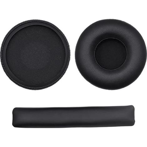 Coussinets de rechange en cuir protéiné pour casque JBL E40 E40BT avec bandeau de rechange (1/4)