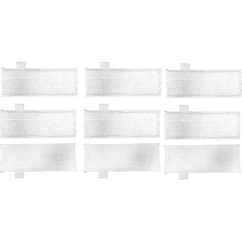 Lingettes pour balai vapeur Dupray, lingettes réutilisables pour nettoyeur vapeur multi-surfaces, lot de 9. (1/5)