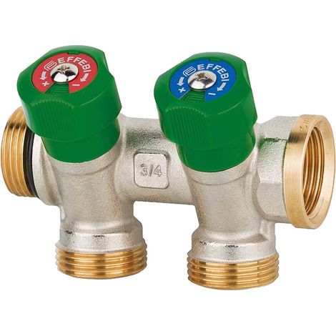 EFFEBI Trinkwasserverteiler mit DVGW-Zulassung - 2-fach Verteiler (1/4)