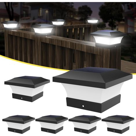 Solar pole lights – IP65 waterproof rating – 5.5V polycrystalline panel – 80-100 lm brightness – 6000K color temperature (1/4)