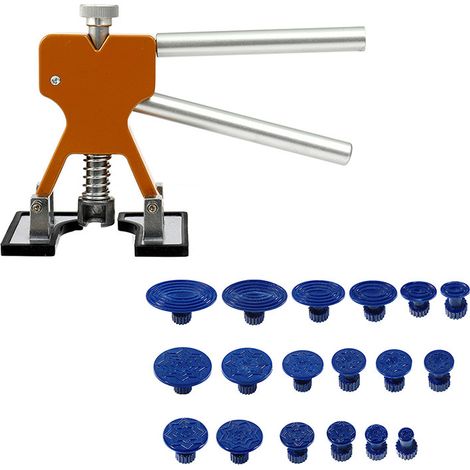 Kit de réparation de bosses de carrosserie avec outil de débosselage, extracteur de tôle, ventouse pour fosses (Lot de 4)