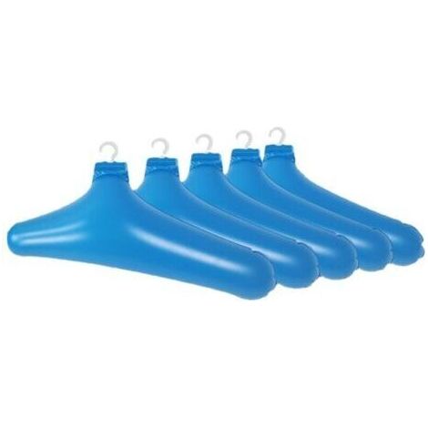 5 pièces cintre gonflable pour voyage, porte-cintre extérieur antidérapant porte-manteau Portable (1/4)
