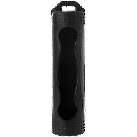 Étui de protection en silicone souple et coloré pour batterie 18650, housse individuelle avec couvercle de rangement, coque anti-chocs, teinte violette, format compact pour 1 pile rechargeable. (1/5)