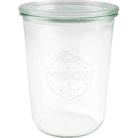 WECK 743 Verre en forme de chute, carton de 6 feuilles de 3/4 l sans anneaux et agrafes