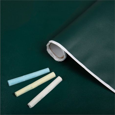 d-c-fix pellicola lavagna 90 cm x 1,5 m– pellicola autoadesiva & scrivibile con gesso, verde – per cucina, ufficio, cameretta o ristorante (1/5)