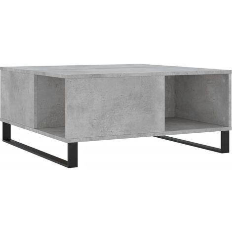 Maison Exclusive - Tavolino Salotto Grigio Cemento 80x80x36,5 cm Legno Multistrato