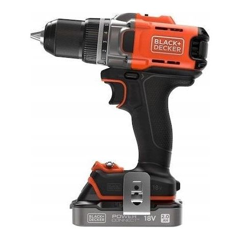 Perceuse-visseuse 18V 2,0Ah – mandrin 13 mm – lumière LED – Black+Decker BCD382D1XC (1/3)