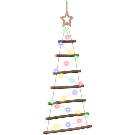 Arbre de Noël suspendu 90 cm 30 LED Multicolore vidaXL (1/5)