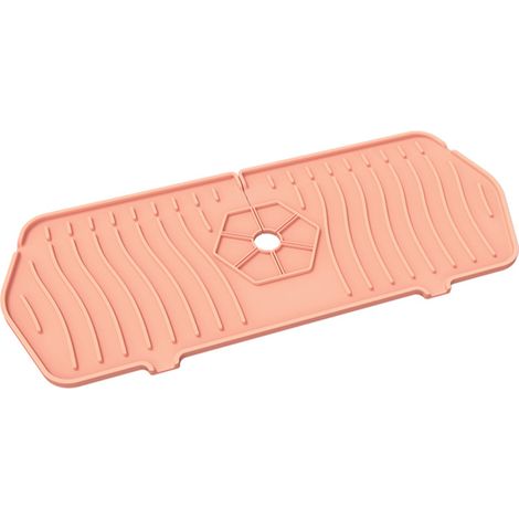 Protection anti-éclaboussures en silicone pour robinet de cuisine, tapis absorbant pour évier de salle de bain, accessoires pour évier de cuisine de maison de campagne ou de camping-car (1/5)