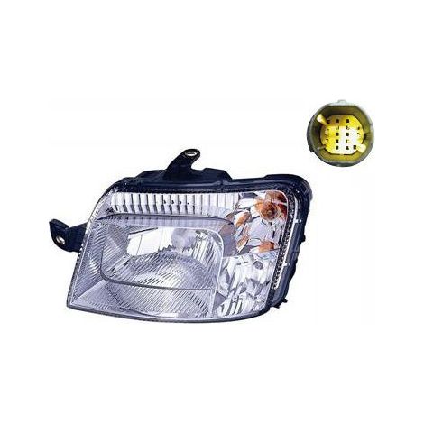 Phare avant gauche H4 Fiat Panda 2 2003-2009