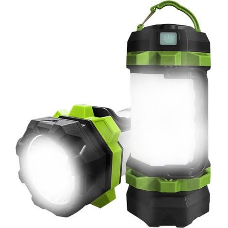 Wiederaufladbare LED-Campinglaterne, 800-mAh-Powerbank, 4 Leuchtmodi, IP65 wasserdicht, 1200 Lumen, ideal für Camping, Wandern, Rettungseinsätze und Angeln, inklusive USB-Ladekabel – RWLante (1/5)