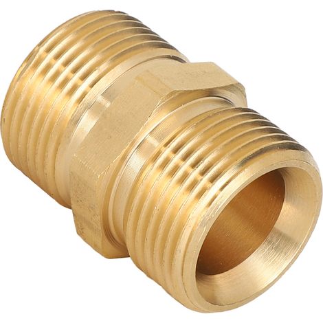 Adaptateur de Pulvérisateur Haute Pression Laiton M22 Filetage Mâle Métrique 14mm Raccord de Tuyau (1/5)