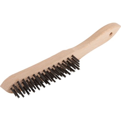 Brosse A Main, Acier, 4 Rangs, Manche Bois 2722000 Wolfcraft (1/3)