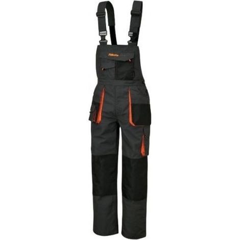 Beta 79030900 Salopette da Lavoro Easy Canvas Multitasche Tela 260g taglia XS colore Grigio