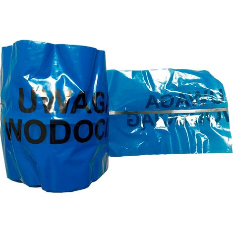 LDPE-Folie / Warn- und Markierungsband mit Aufdruck „Wasserleitung“, farbig
