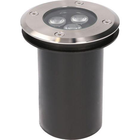 Forlight Ringo - Applique Murale LED 3.5W et 229lm avec Blanc Neutre 4000K. Diamètre 11cm. Structure en Acier. Usage Extérieur IP65/IP67. Coloris Argenté