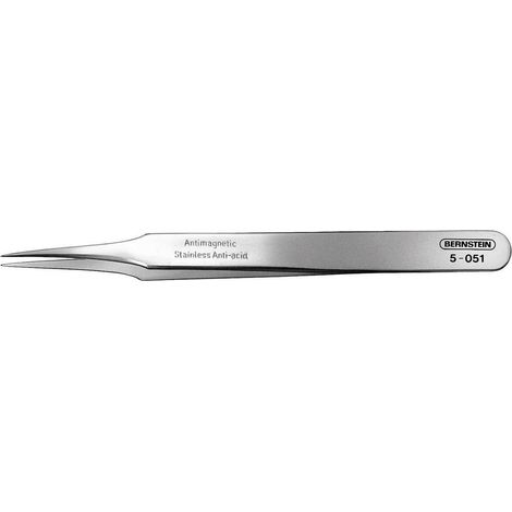 BERNSTEIN Tools for Electronics 5-051 Pince brucelle CMS 2 SA pointue 115 mm