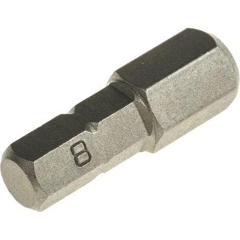 Rs Pro – Embout de vissage hexagonal 8mm – Acier chrome vanadium – Pour visseuse 1/4" – Vissage rapide en série