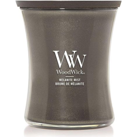 Bougie parfumée avec mèche crépitante  Bougie moyenne en forme de sablier Brume de mélanite  Bougies à longue durée de combustion : Jusqu'à 6 heures  Cadeaux parfaits pour les femmes (1/3)