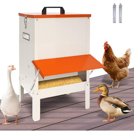 Mangeoire Poules,18kg Acier Galvanisé, Alimentateur Volaille Anti Gaspillage,Trogue Automatique Poule,Mangeoire Volailles Suspendue,Trogue Poules Contre Nuisible Anti Nuisible Volaille (1/5)