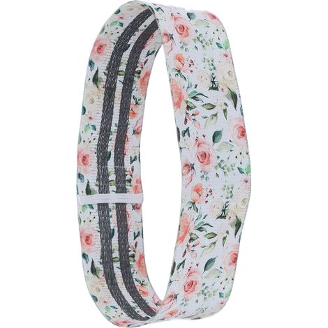 MASEDA Ceinture de squat yoga latex soie polyester coton flexible durable bandes de résistance pour jambes et fessiers blanc (1/5)