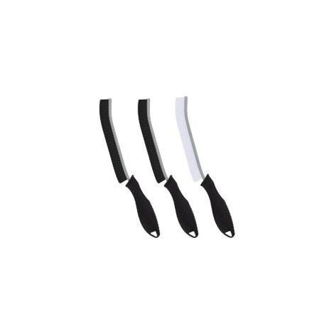 Set di 3 spazzole per la pulizia, spazzola per fessure, spazzola per fughe di piastrelle, spazzola per il bagno, strumenti per la pulizia domestica (nero, bianco) - Crezuo