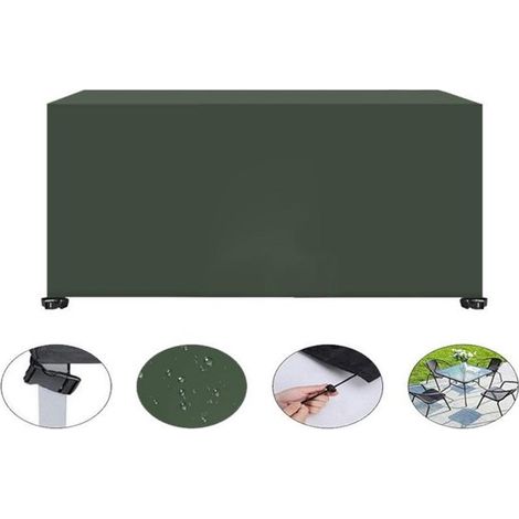 Funda para muebles de jardín，21313274cm，Funda rectangular para mesa de jardín，Funda impermeable para muebles fabricada con tela Oxford 420D (1/5)