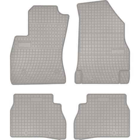 Alfombrillas de goma para: Fiat Doblo II kombivan (2009-2020) - grises a juego