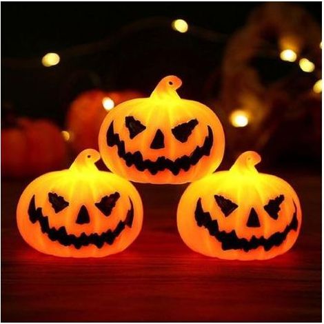Lanterne Citrouille Portable, Lanterne Halloween Table, Halloween Lanterne Décoration, Lanterne Halloween LED Halloween Citrouille Lumineuse Lanternes de Bougie sans Flamme (1/5)