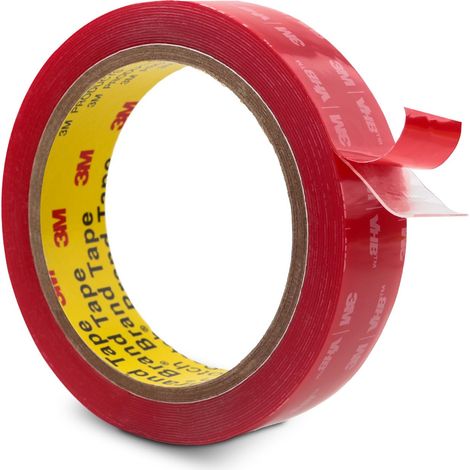 Nastro biadesivo 3M VHB, 2,5 cm x 3 m, trasparente, riferimento 4905, ultraresistente, impermeabile e resistente al calore, supporto in schiuma, per auto, casa, ufficio e decorazione, spessore 0,5 mm