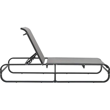 Chaise longue Aluminium et textilène (1/5)