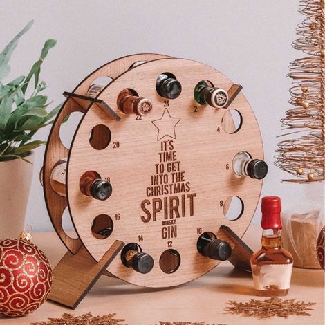 Support À Bouteilles De Vin En Forme D'Arbre - Bois De Bouleau - Hauteur 40 Cm - Pour Vin Ou Bière - 1 Pièce (1/4)