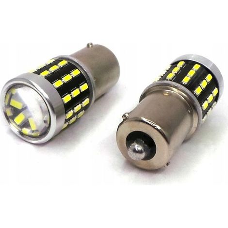 lampadine LED BA15S 12-24V CANBUS 1500lm bianche con lente (1/5)